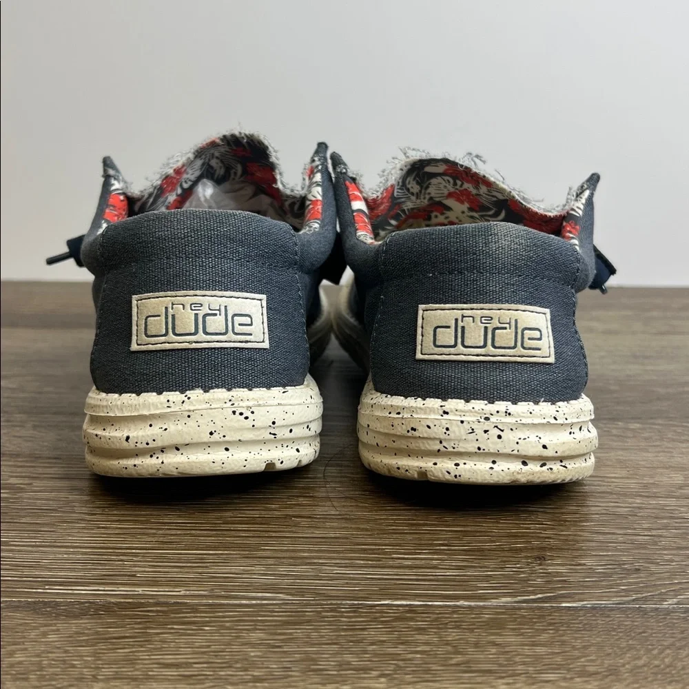 👟 Hey Dude Wally Stretch Shoes | Men’s US 10 | Blue |